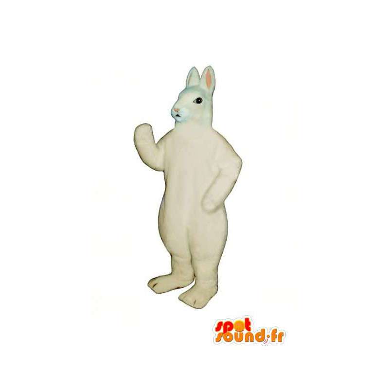 Gigantisk hvit kanin maskot - White Rabbit Costume - Kanin maskot - MASFR003282 - SpotSound.fr