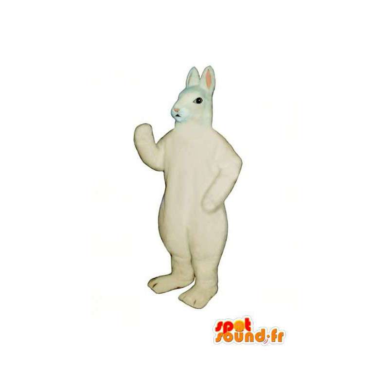 Riesige weiße Kaninchen Maskottchen - weißes Kaninchen Kostüm - MASFR003282 - Hase Maskottchen