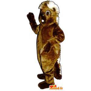 Brun pindsvin maskot, kæmpe - Pindsvin kostume - Spotsound