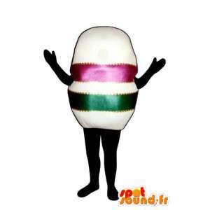 Mascot uovo gigante Pasqua - Pasqua Suit - MASFR003290 - Mascotte della pasticceria