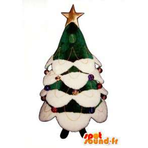 Mascot giant Christmas tree decorated - Costume fir - MASFR003293 - Christmas mascots