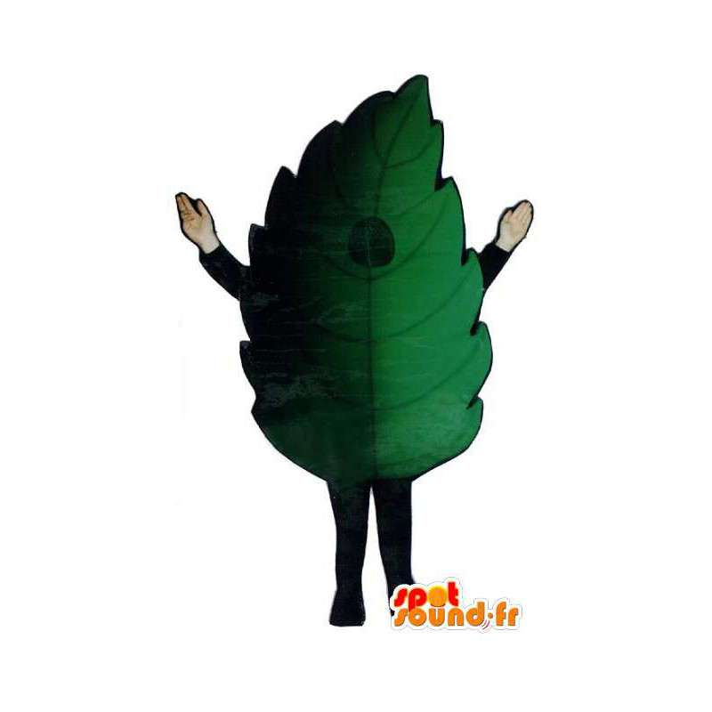Kæmpe grøn blad maskot - Grønt blad kostume - Spotsound maskot