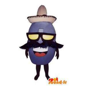 Mexikansk bönformad maskot - Bean-kostym - Spotsound maskot