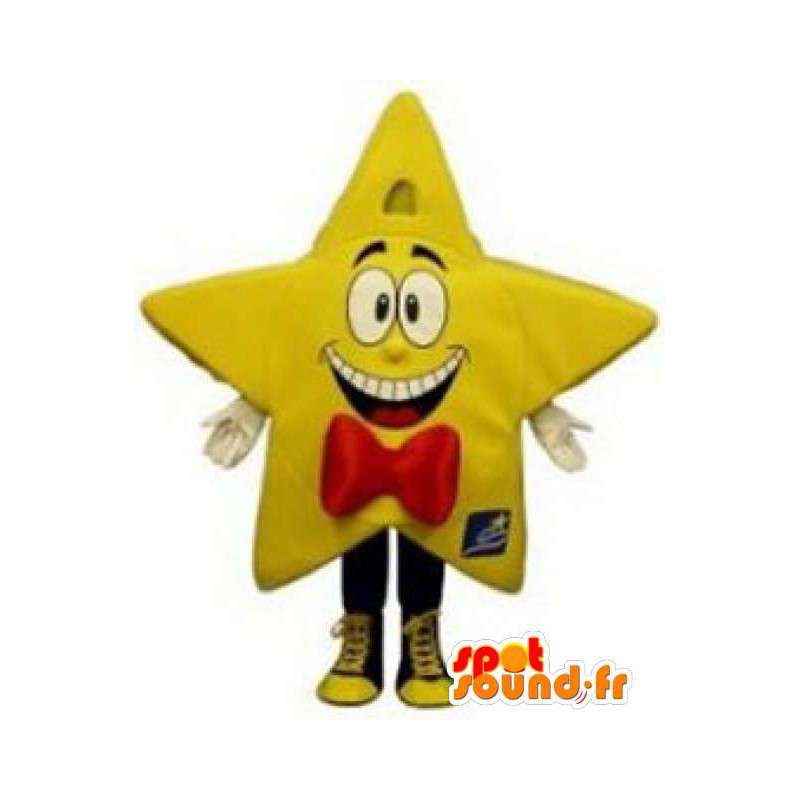 Kæmpe gul stjerne maskot - kæmpe stjerne kostume - Spotsound