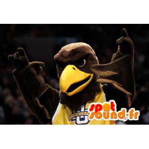 Mascot bruin en geel Giant Eagle - Eagle Costume - MASFR003306 - Mascot vogels