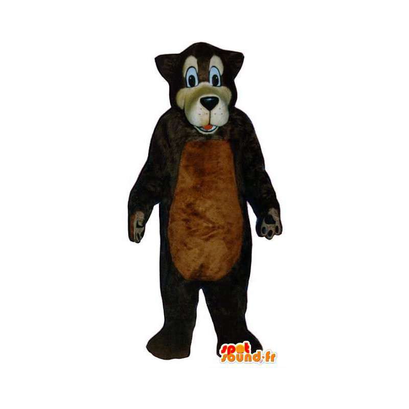 Bruine wolf mascotte pluche - bruin wolf kostuum - MASFR003319 - Wolf Mascottes