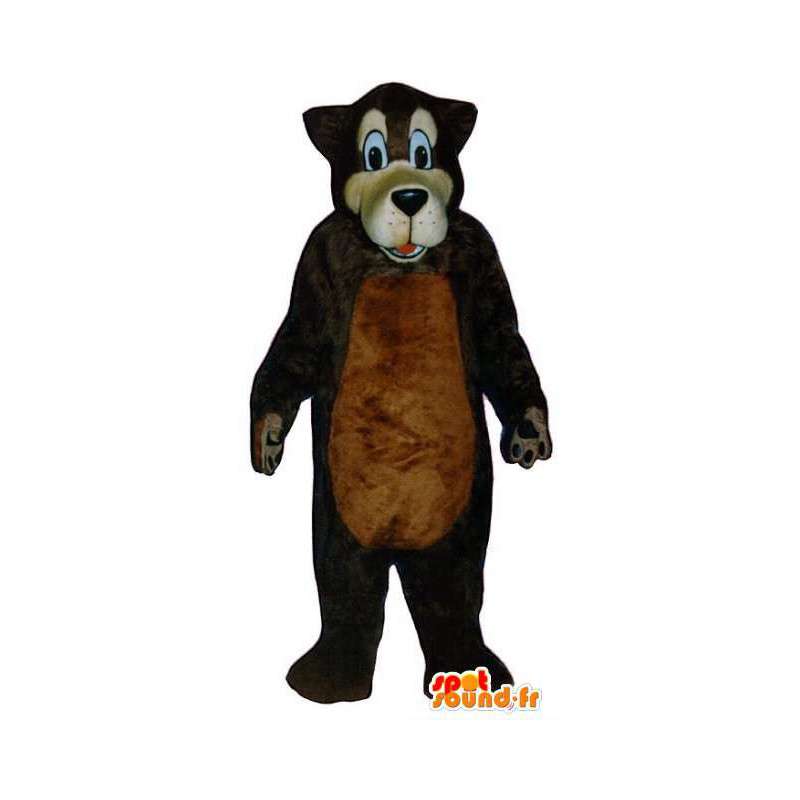 Wolf mascot plush brown - brown wolf costume - MASFR003319 - Mascots Wolf