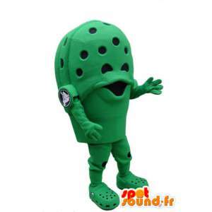 Maskot av det berömda märket skor Crocs - Green Crocs -