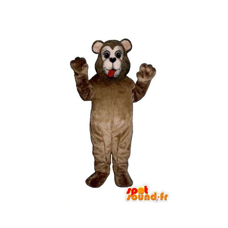 Ruskea apina maskotti plush - Monkey Suit - MASFR003324 - monkey Maskotteja