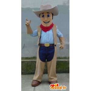 Mascot vaquero tradicional - traje de vaquero - MASFR003329 - Mascotas humanas