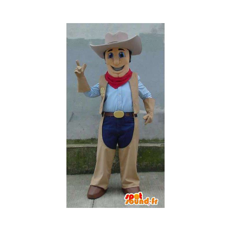 Perinteiset cowboy maskotti - cowboy puku - MASFR003329 - Mascottes Homme