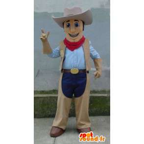 Mascot vaquero tradicional - traje de vaquero - MASFR003329 - Mascotas humanas