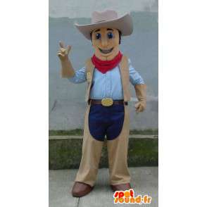Traditionele cowboy mascotte - cowboykostuum - MASFR003329 - man Mascottes