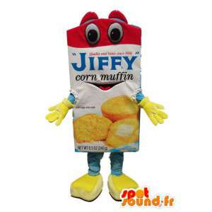 Mascot succo di frutta in mattoni - Costume di succo - MASFR003331 - Mascotte di fast food