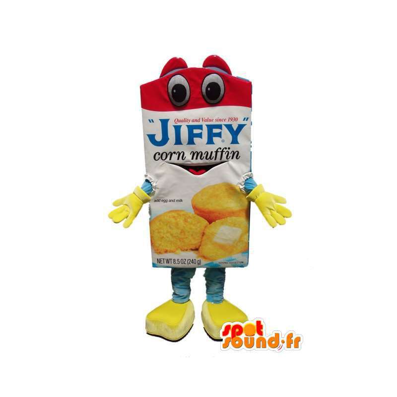 Mascot succo di frutta in mattoni - Costume di succo - MASFR003331 - Mascotte di fast food