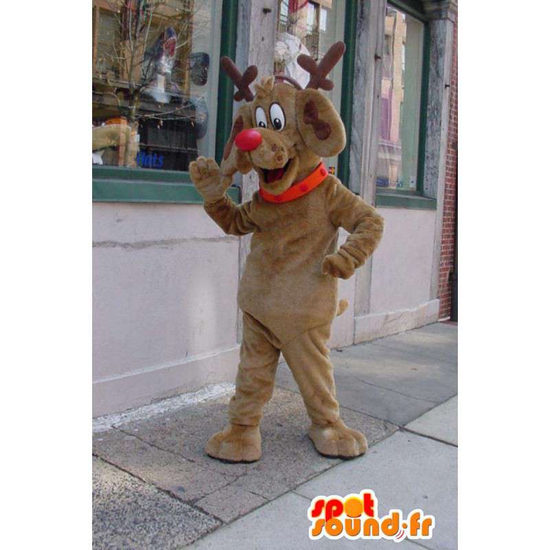 Mascot reno de Santa Claus - reno marrón Disguise - MASFR003340 - Mascotas de Navidad