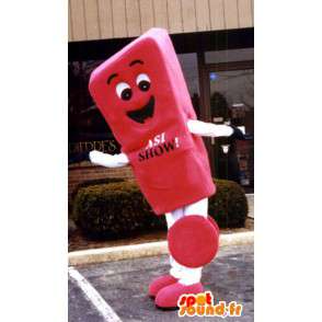 Mascot punto esclamativo gigante - punto esclamativo rosso - MASFR003344 - Mascotte di oggetti