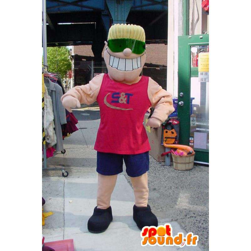 Mascot Surfer bond - Disguise blond sports - MASFR003351 - Sports mascot