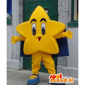 Kæmpe gul stjerneformet maskot - Stjernekostume - Spotsound