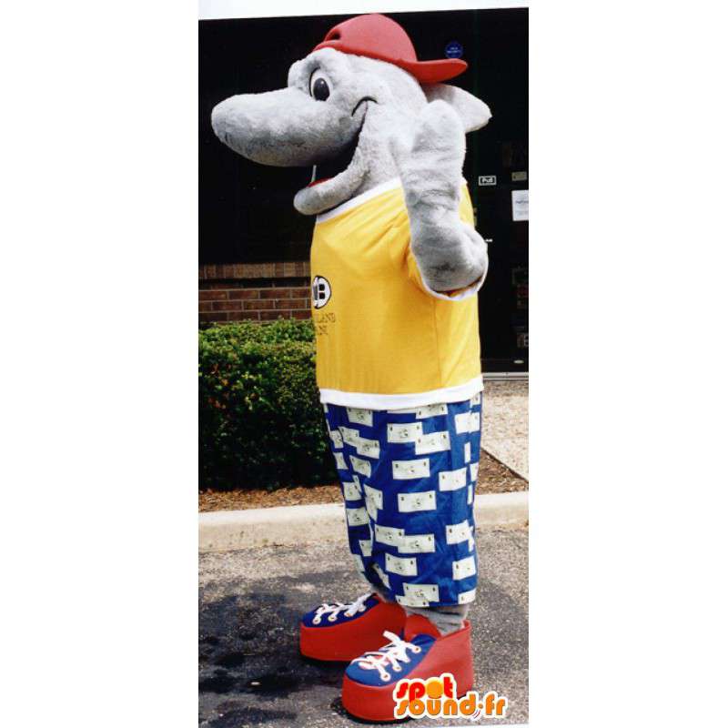 Mascot tiburón gris de peluche - Traje Tiburón - MASFR003354 - Tiburón de mascotas