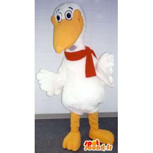 Giant gabbiano mascotte - Costume Avorio Gull - MASFR003355 - Mascotte dell'oceano