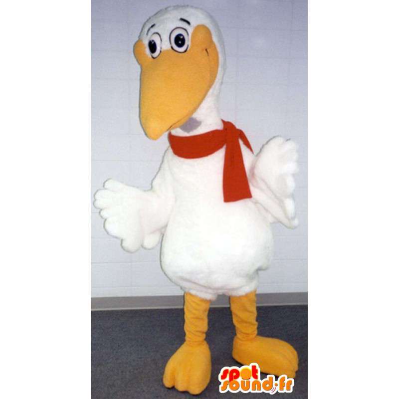 Mascot gaivota gigante - Traje gaivota branca - MASFR003355 - Mascotes do oceano