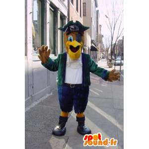 Mascot vestido como águia pirata - traje do pirata - MASFR003372 - aves mascote