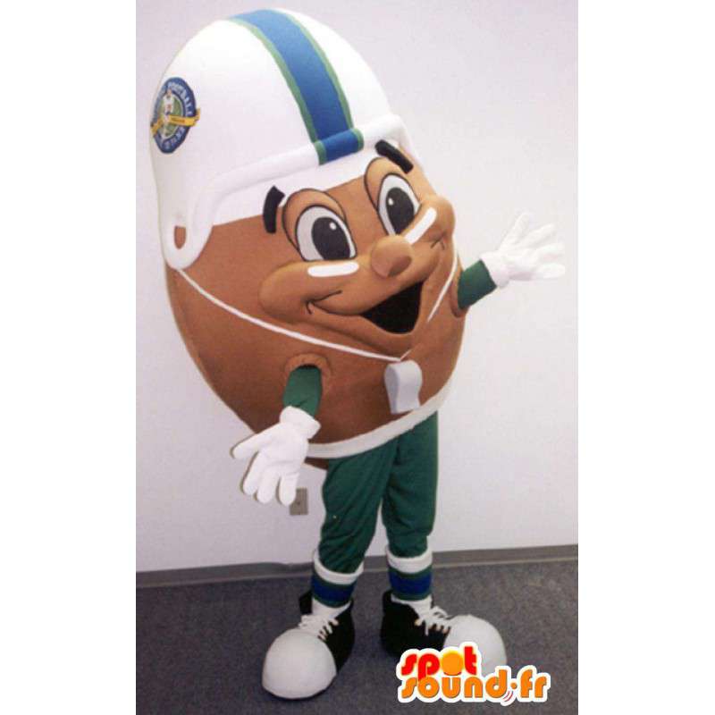 Pallo Mascot Jalkapallo - Rugby pallo - MASFR003374 - Mascotte sportives