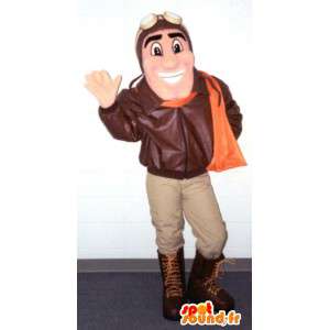 Aviator Mascot - Power Pilot Costume - MASFR003381 - Mężczyzna Maskotki