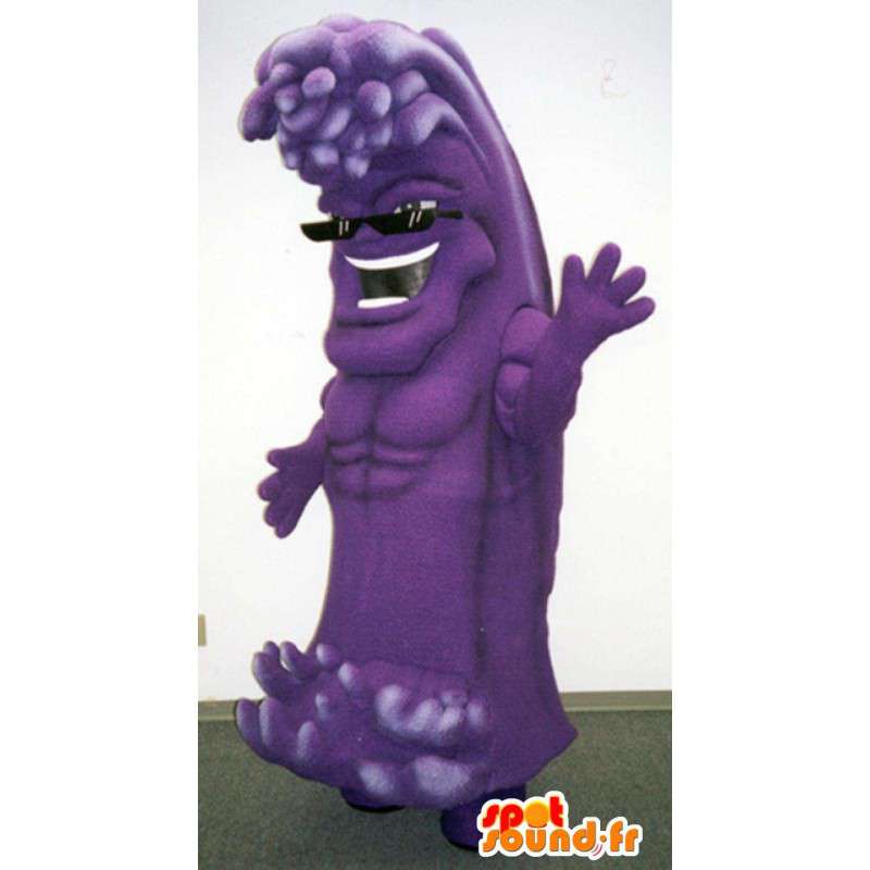 Giant wave purple mascot - a giant wave Costume - MASFR003382 - Mascots unclassified