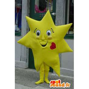 Mascot estrela amarela gigante - Traje estrela gigante - MASFR003388 - Mascotes não classificados