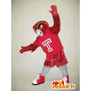 Mascot pássaro vermelho de tamanho gigante - Traje Pássaro - MASFR003390 - aves mascote