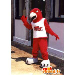 Mascotte d'oiseau rouge de taille géante - Costume d'aigle - MASFR003392 - Mascotte d'oiseaux