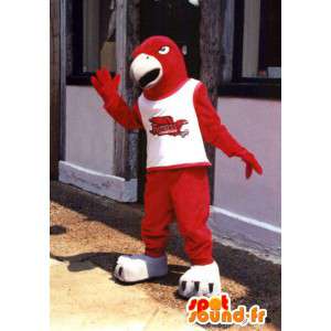 Red bird mascot giant size - Costume eagle - MASFR003392 - Mascot of birds