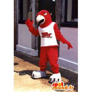 Mascota del pájaro rojo de tamaño gigante - águila de vestuario - MASFR003392 - Mascota de aves