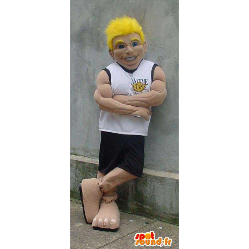 Muscular man mascot sports - basketball Costume - MASFR003397 - Human mascots