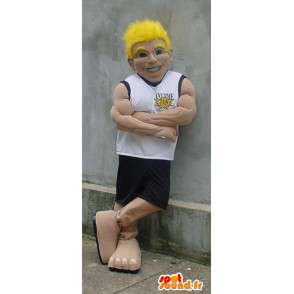 Mascot gespierd sportsman - basketbal Costume - MASFR003397 - man Mascottes