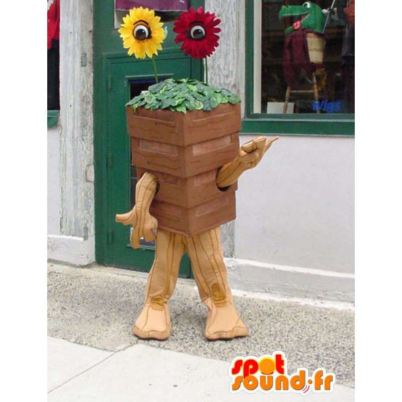 Mascot giant flowerpot - Flower Costume - MASFR003402 - Mascots of plants