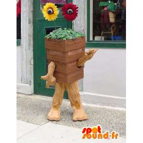 Mascot giant flowerpot - Flower Costume - MASFR003402 - Mascots of plants