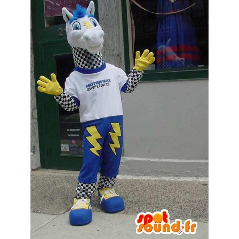 Heste maskot med blink - MASFR003405 - hest maskoter