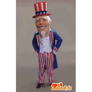 Mascotte van de beroemde Oom Sam, American mascotte - MASFR003433 - Celebrities Mascottes