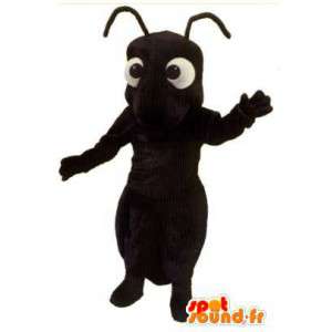 Jätte svart myra maskot - Myradräkt - Spotsound maskot