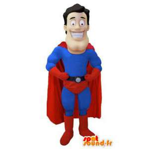 Mascote super-herói - Traje Superman - MASFR003469 - super-herói mascote