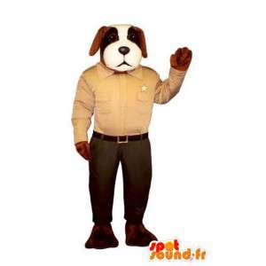 Mascotte de chien habillé en shérif - Costume de chien - MASFR003484 - Mascottes de chien