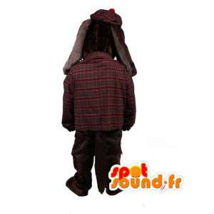 Maskot brun cocker spaniel kledd i skotsk - Dog Costume - MASFR003494 - Dog Maskoter
