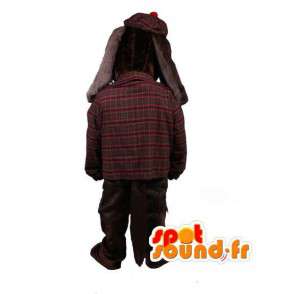 Maskot brun cocker spaniel kledd i skotsk - Dog Costume - MASFR003494 - Dog Maskoter