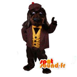Mascotte de cocker marron habillé en Écossais - Costume de chien - MASFR003494 - Mascottes de chien