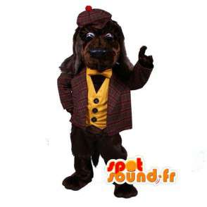 Maskot brun cocker spaniel kledd i skotsk - Dog Costume - MASFR003494 - Dog Maskoter