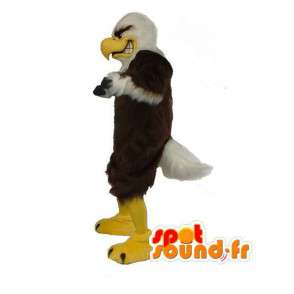 Mascot águila blanca y marrón - Disfraz de peluche águila - MASFR003497 - Mascota de aves