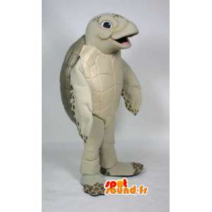 Beige och brun sköldpadda maskot - Turtle kostym - Spotsound